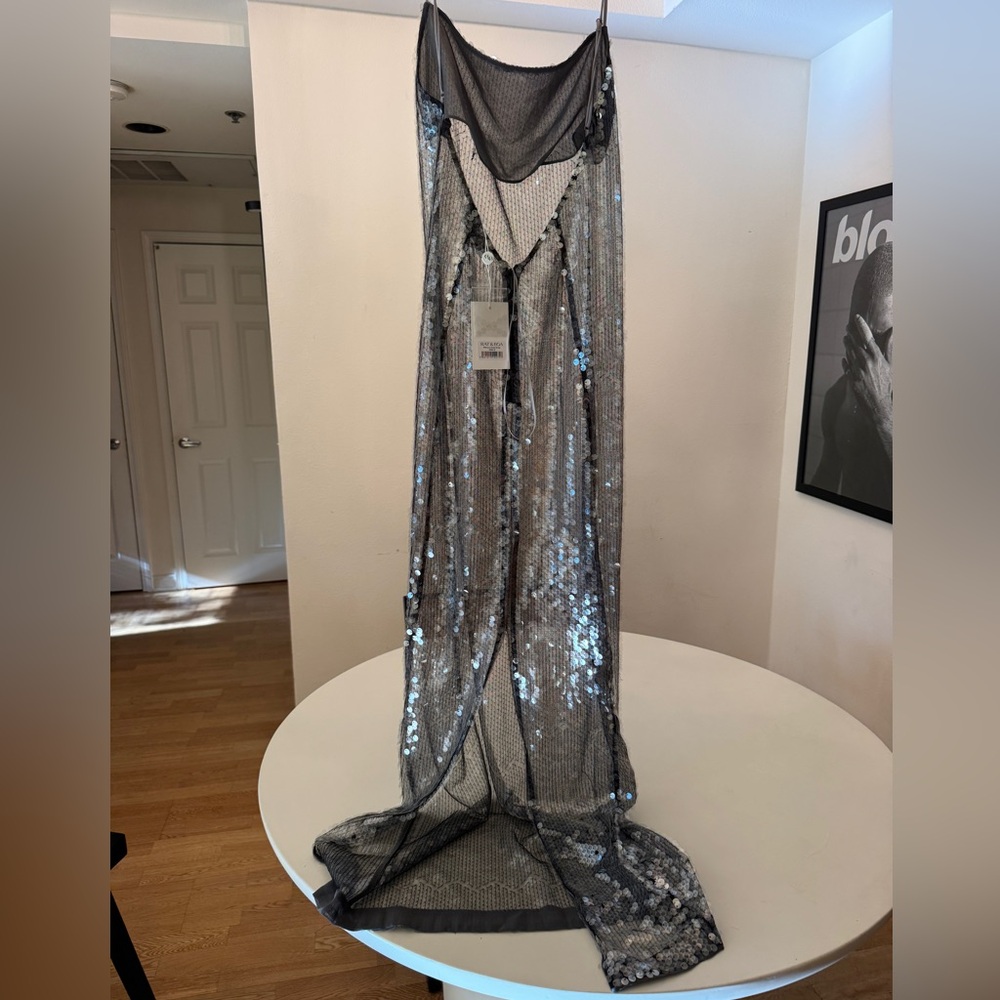 Rat & Boa Metallic Sequin Sheer Dress - Picture 3 of 10